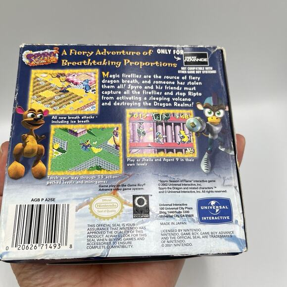 Spyro 2: Season of Flame (Game Boy Advance, 2002) GBA - CIB + Poster + REG CARD - Picture 16 of 16